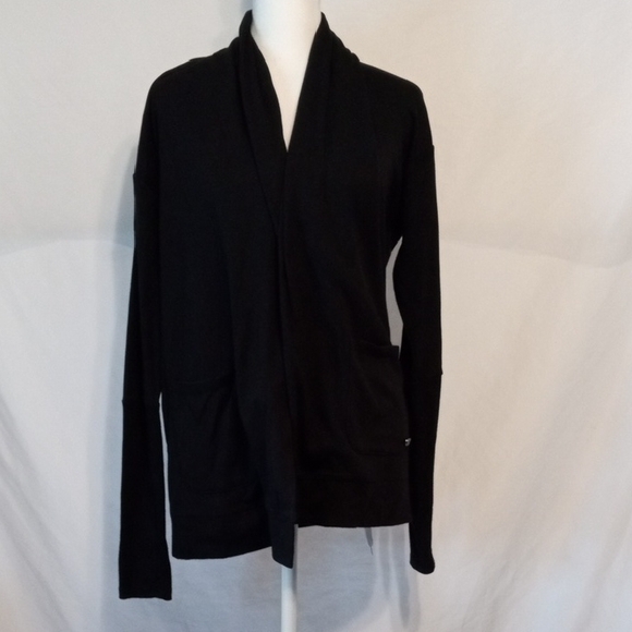 GAIAM Sweaters - GAIAM  Black Divine Wrap cardigan sweater